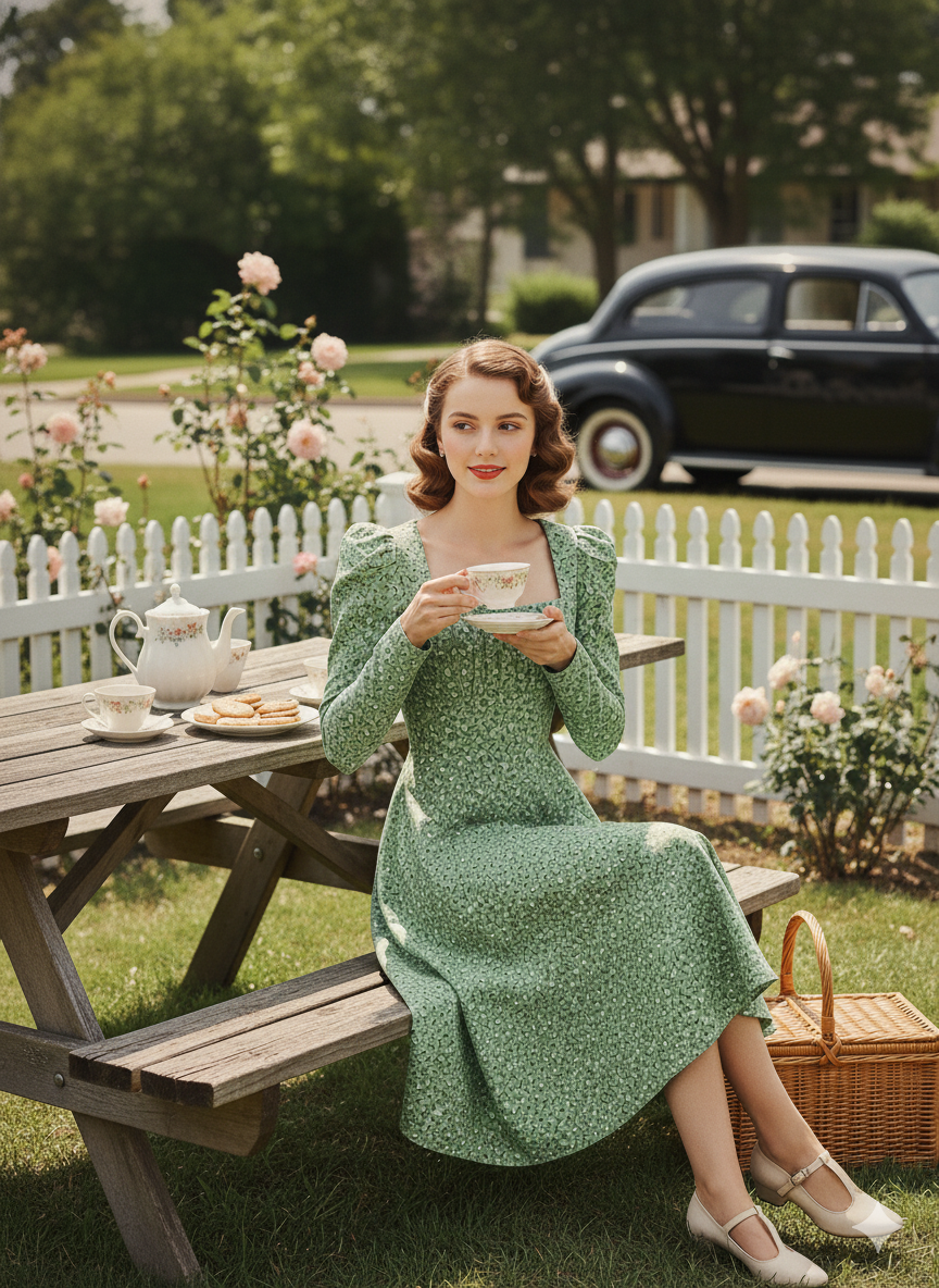 Charming Floral Square Neck Midi Dress - Your Go-To for Effortless Style!