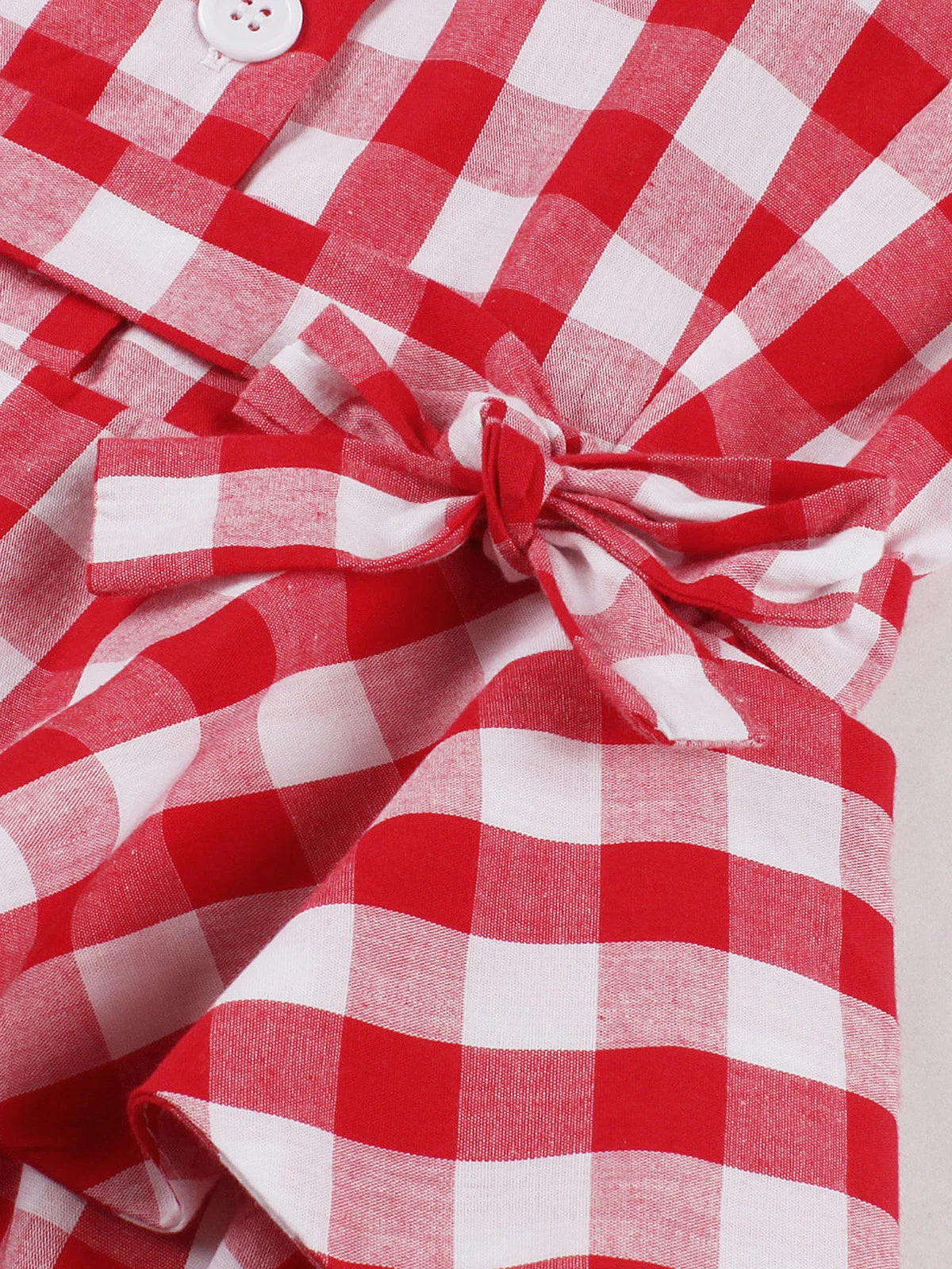 CHECKFLARE DRESS – Peplum Picnic Grace in Pure Cotton