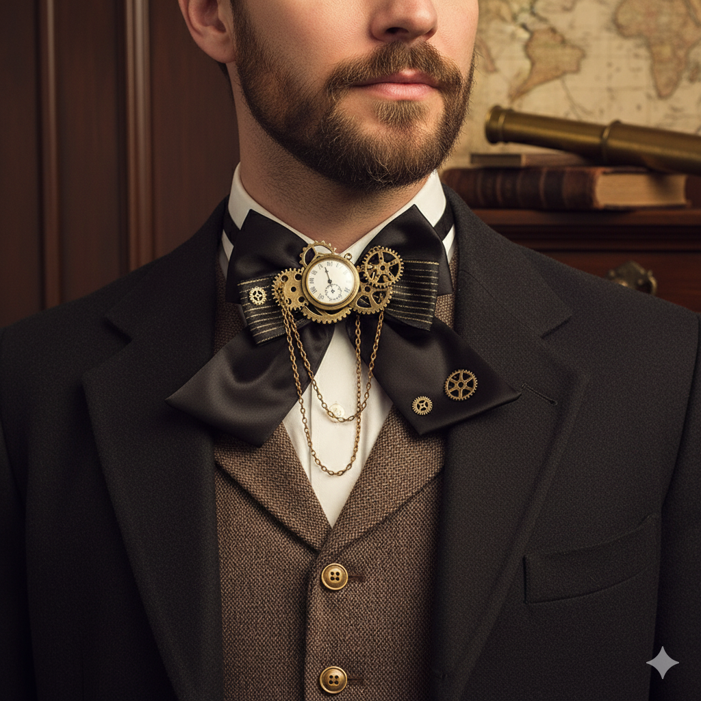 "Clocklace" Steampunk Bow Tie