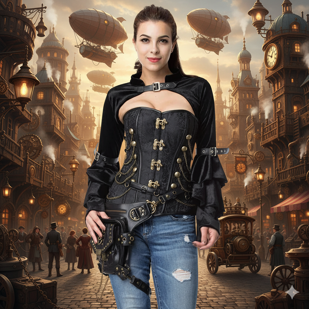 "Shadowlace" Victorian Cropped Jacket – Ruffled &amp; Structured Variants