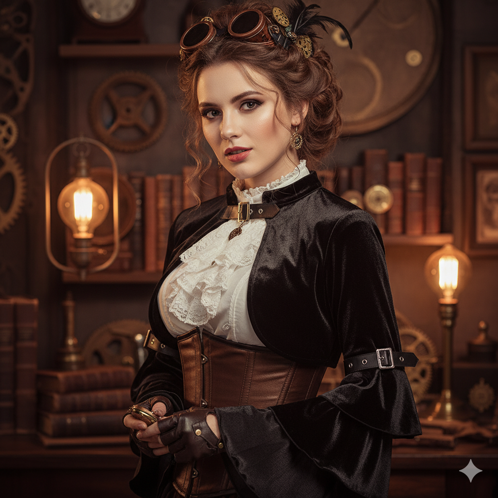 "Shadowlace" Victorian Cropped Jacket – Ruffled &amp; Structured Variants