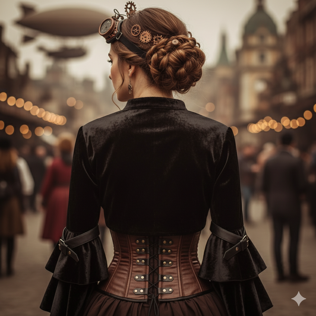 "Shadowlace" Victorian Cropped Jacket – Ruffled &amp; Structured Variants