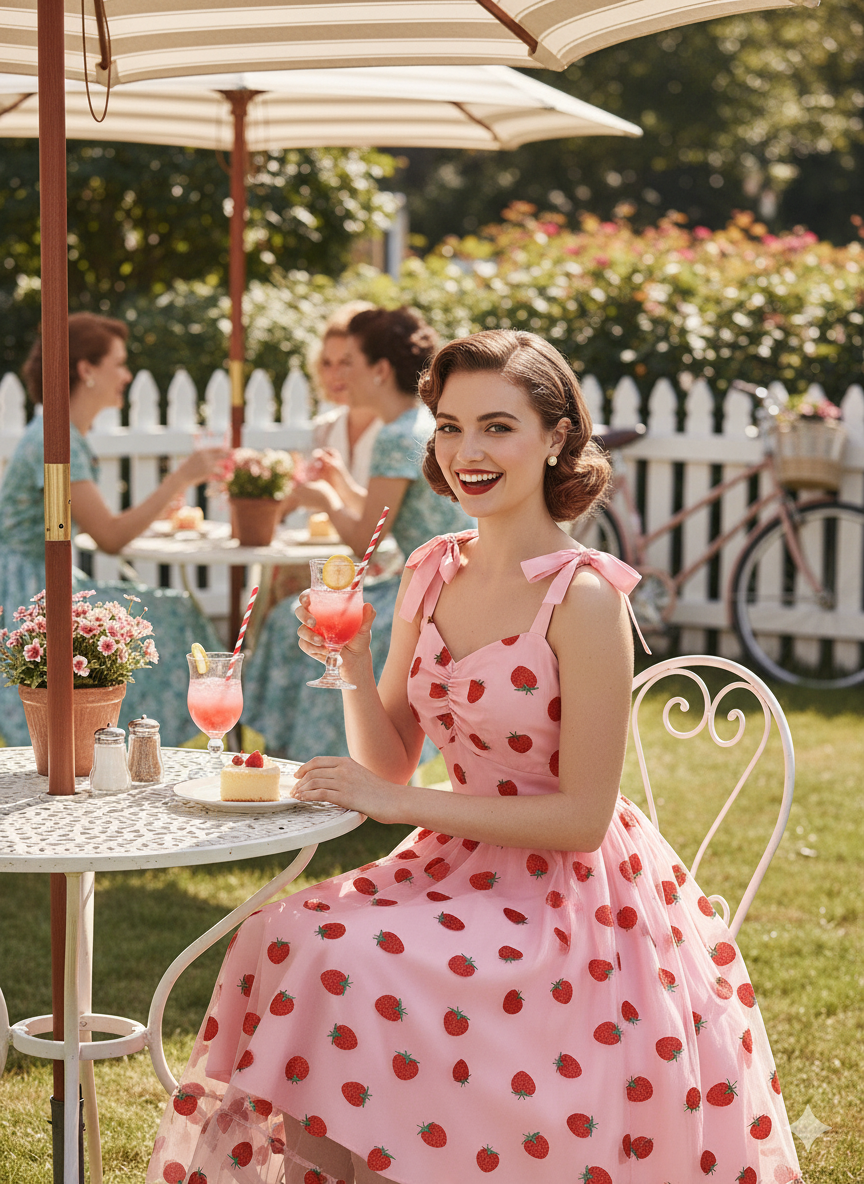Sweet Strawberry Swing Dress - Perfect for Summer Fun!