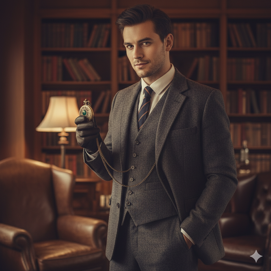 Emerald Filigree Pocket Watch – Victorian Revival Heirloom with Ornate Detailing