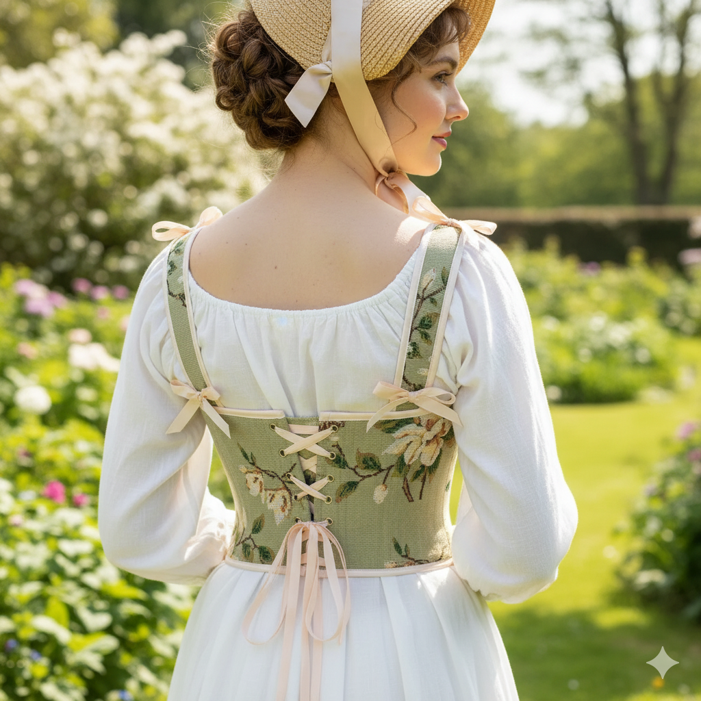 Vintage Tapestry Floral Corset Top - Embrace Your Inner Romantic