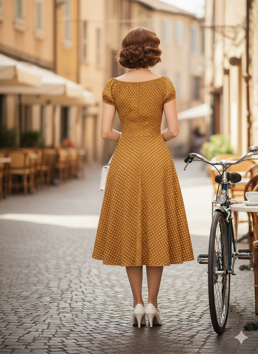 "The 'Dainty Duchess' 1950s Inspired Midi Dress