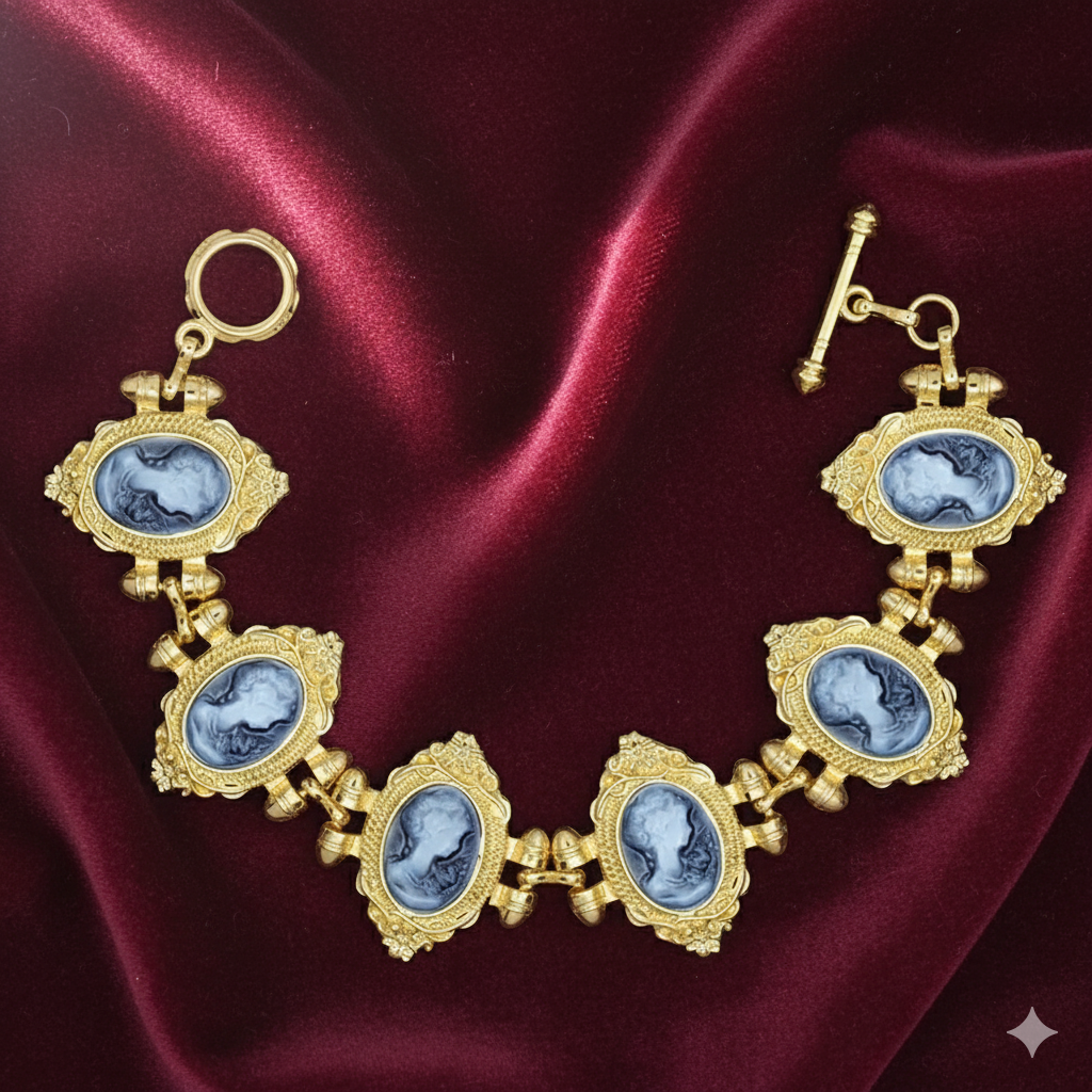 Victorian Cameo Bracelet (1890s Inspired)