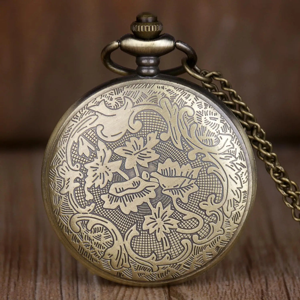 Silver Floral Victorian-Era Pocket Watch – Ornate Heirloom Timepiece