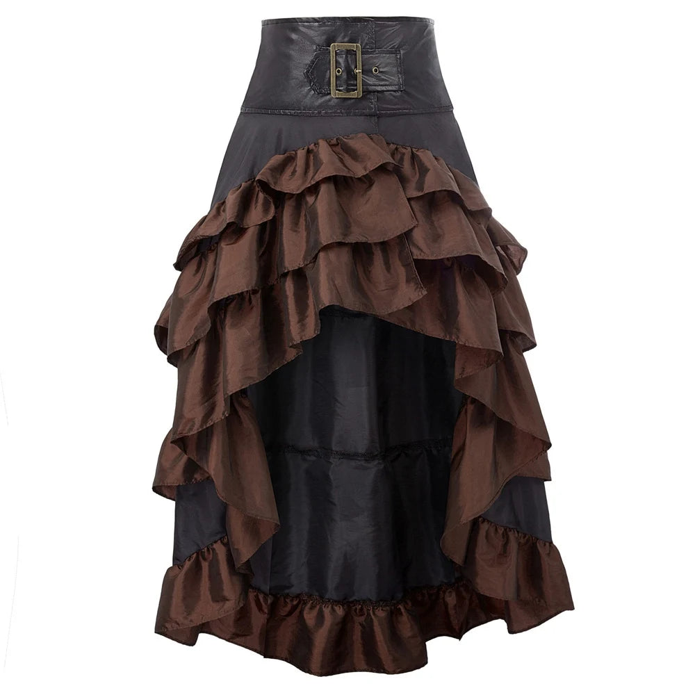 "Iron Veil" Steampunk Era Skirt