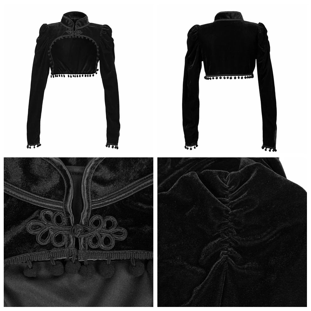 "Shadowlace" Victorian Cropped Jacket – Ruffled &amp; Structured Variants