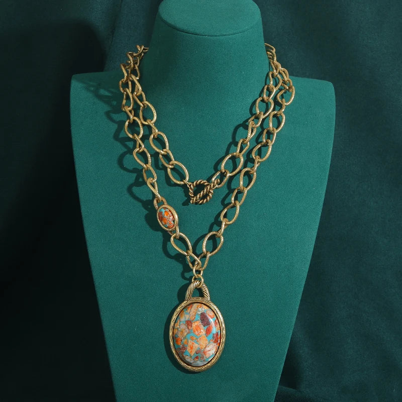 Vintage Navigational Map Pendant Necklace