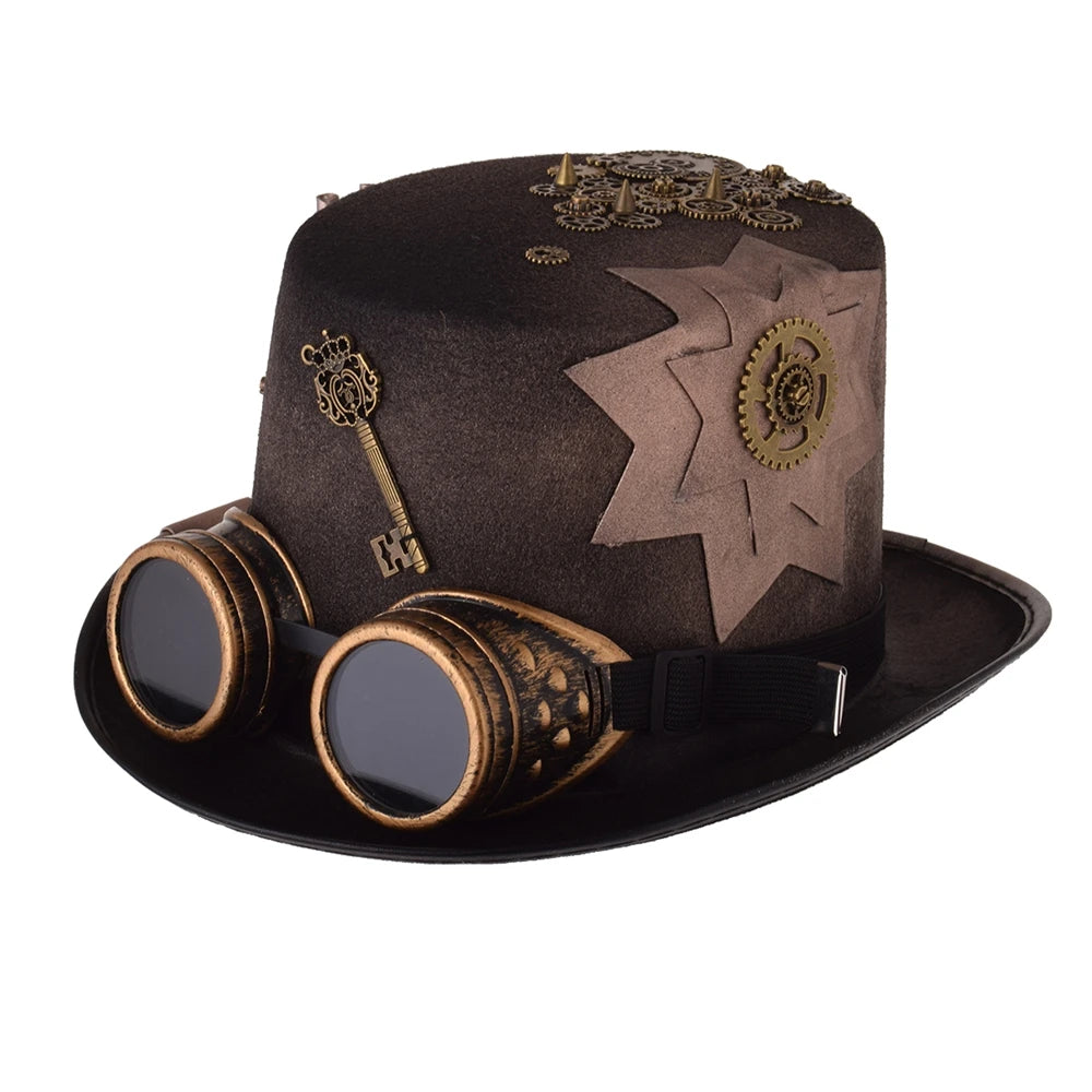 "Gearspire" Steampunk Top Hat