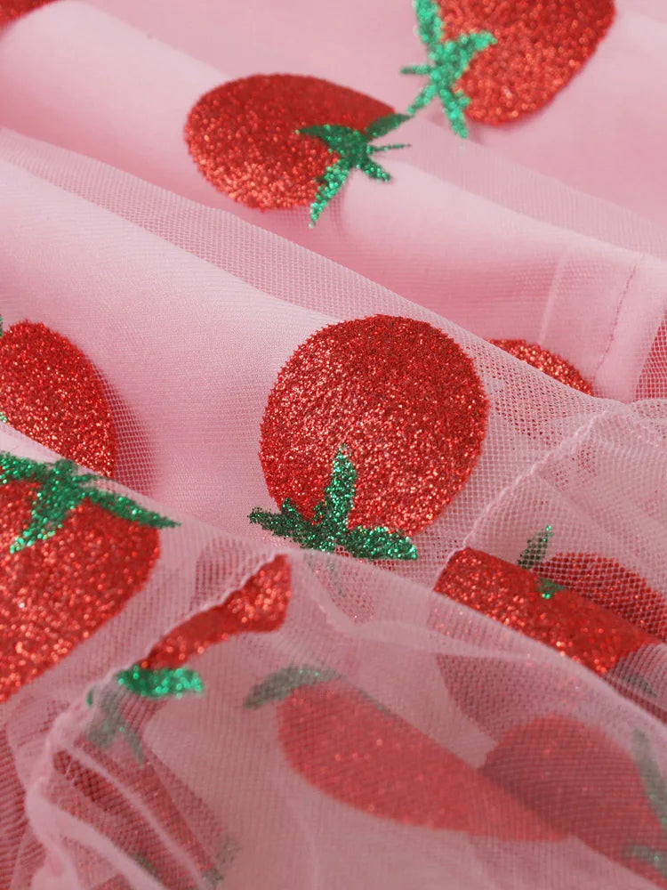 Sweet Strawberry Swing Dress - Perfect for Summer Fun!