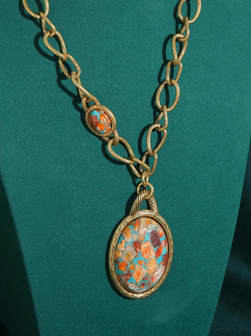 Vintage Navigational Map Pendant Necklace