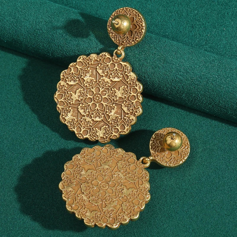 Ancient Citrine Drop Earrings – Vintage-Inspired Heirloom Glam