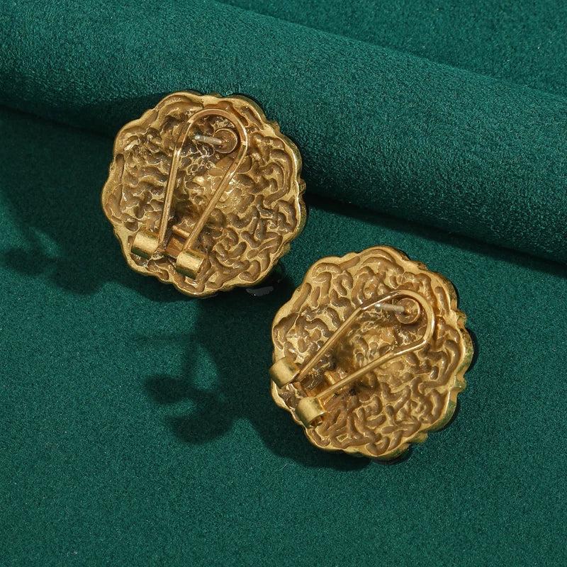 Vintage Colorful Pearl Flower Earrings – Glamour in Full Bloom