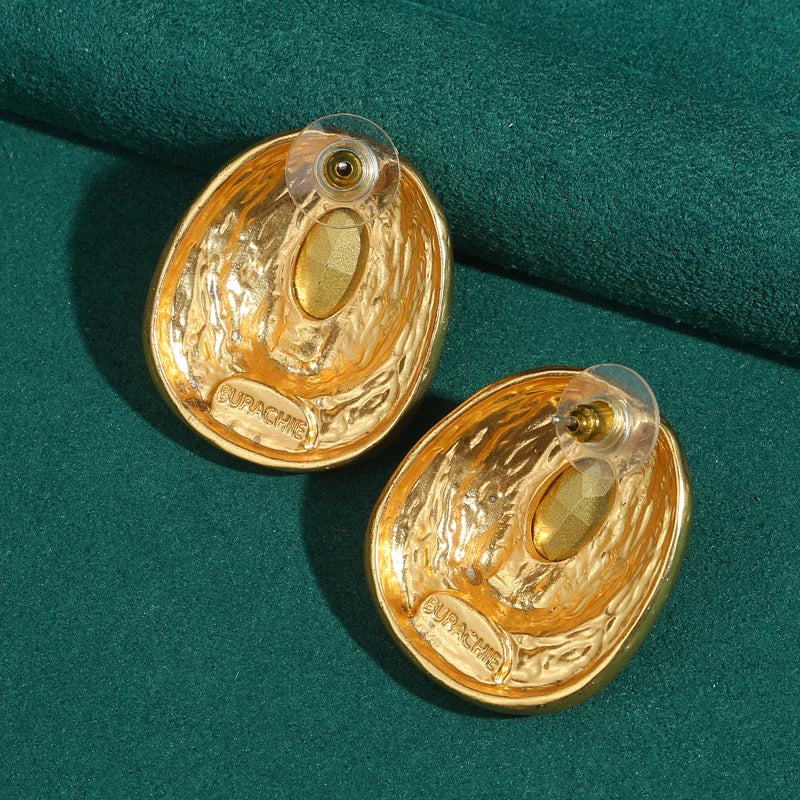 Vintage Pink Crystal Stud Earrings – Bold Glamour