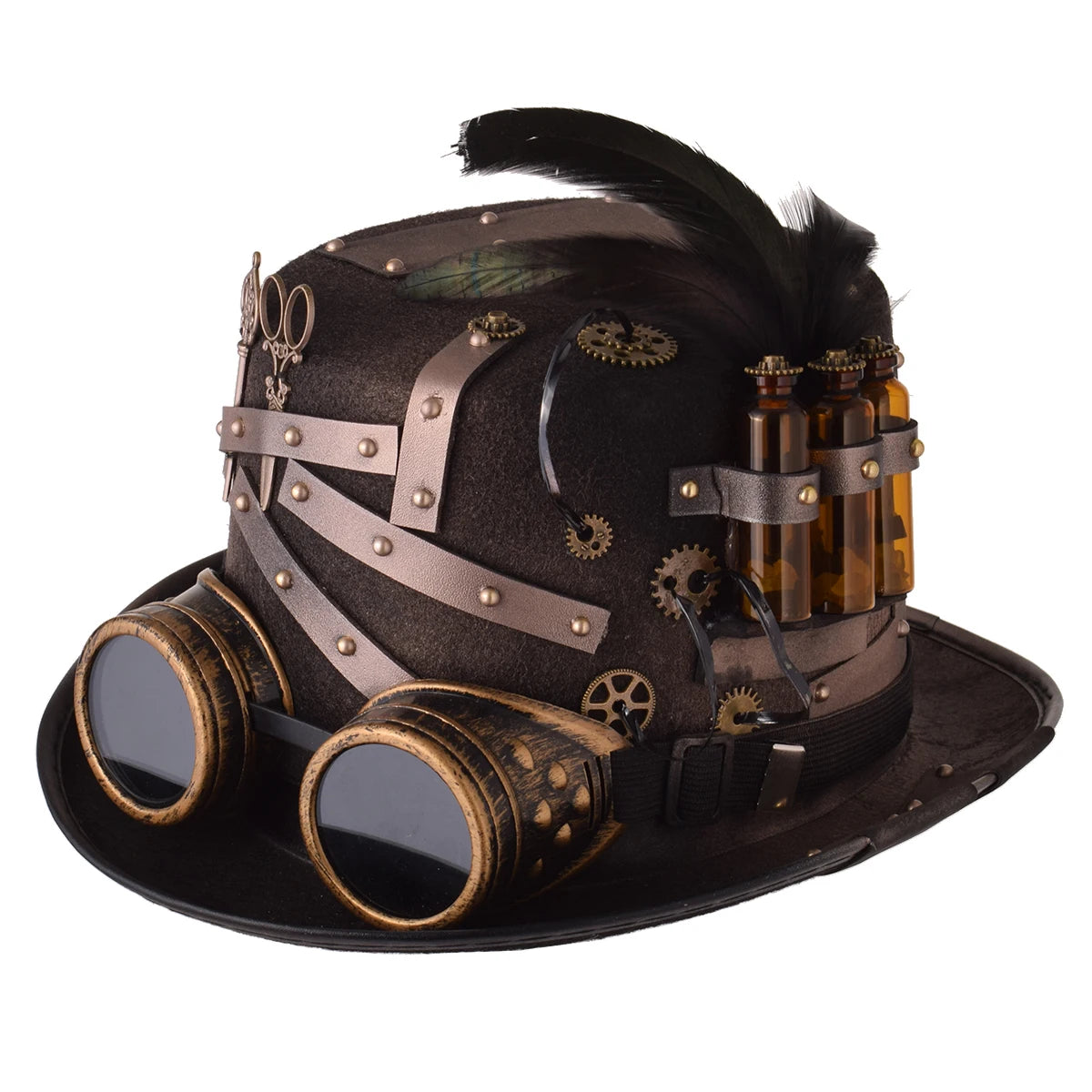 "Gearspire" Steampunk Top Hat