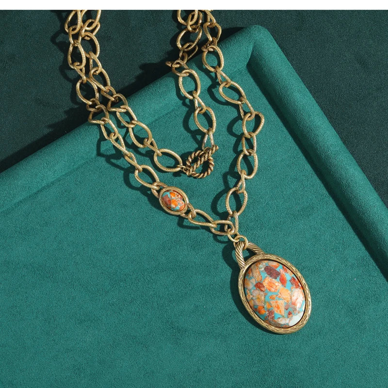 Vintage Navigational Map Pendant Necklace