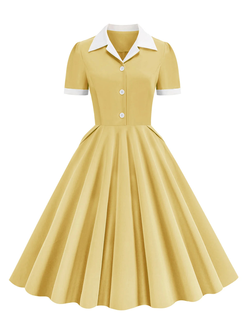 Classic Charm Reimagined: The "Dolly Darling" Vintage-Inspired Shirt Dress!