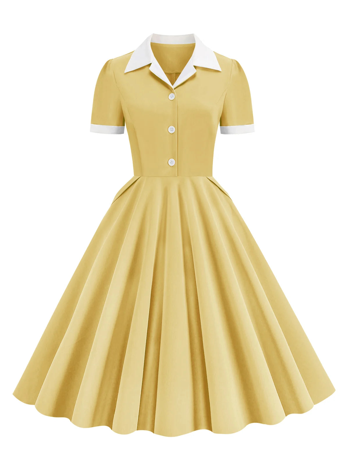 Classic Charm Reimagined: The "Dolly Darling" Vintage-Inspired Shirt Dress!