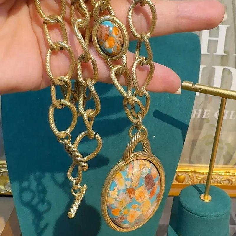 Vintage Navigational Map Pendant Necklace