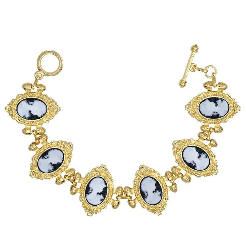 Victorian Cameo Bracelet (1890s Inspired)