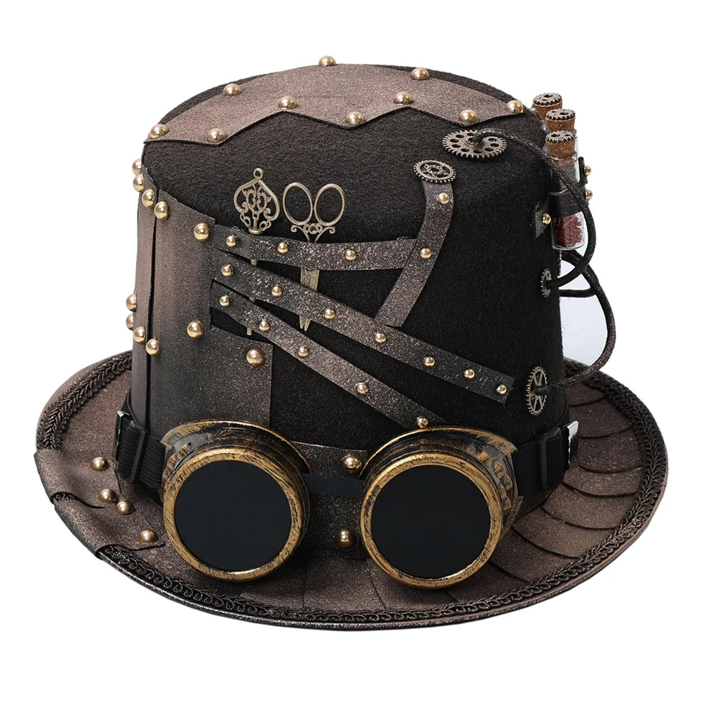"Gearspire" Steampunk Top Hat