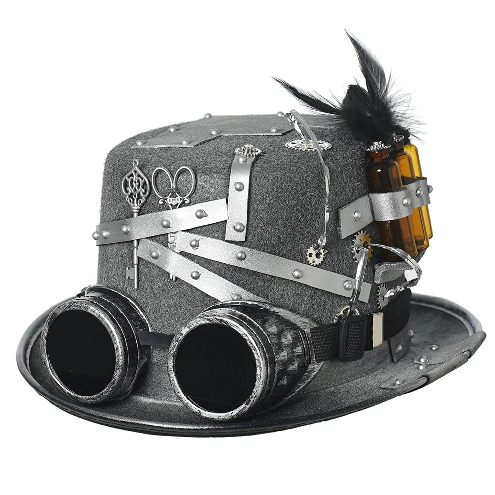 "Gearspire" Steampunk Top Hat
