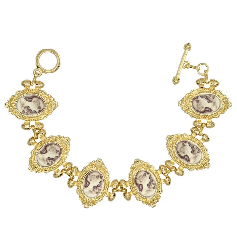 Victorian Cameo Bracelet (1890s Inspired)