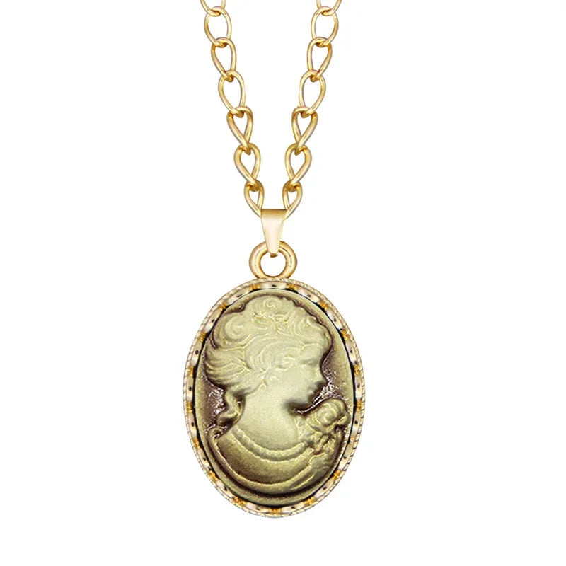 Victorian Cameo Pendant Necklace (1890s Inspired)