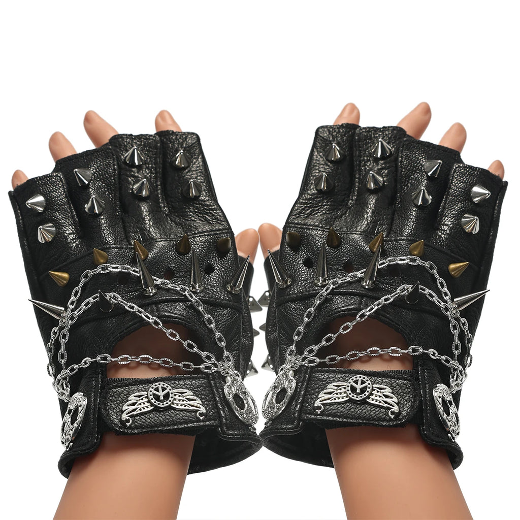 "Chrono Grip" Steampunk Compass Gloves – Unisex