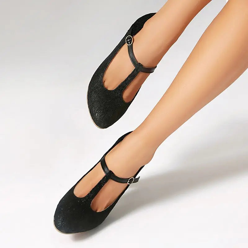 Lace Darling Mary Janes – T-Strap Heels in Delicate Lace with Vintage Romance