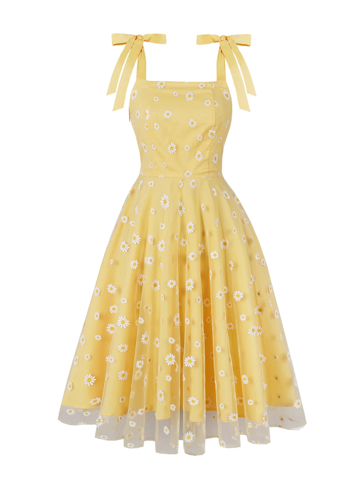 Step into Sunshine: The "Daisy Dream" Vintage-Inspired Sundress!
