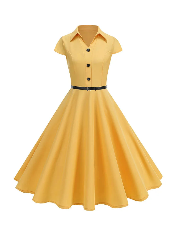 Vintage 1950s Swing Dress – Rockabilly Petticoat Companion